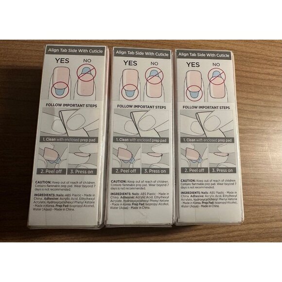 Kiss imPRESS Color Short Length Light Pink Nails (Point Pink) 3pack - Picture 3 of 6